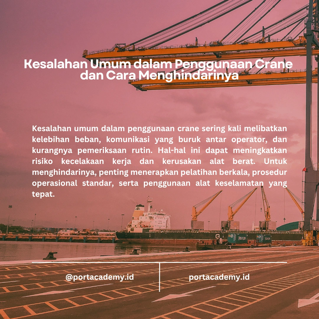 Panduan Penggunaan Crane bagi TKBM