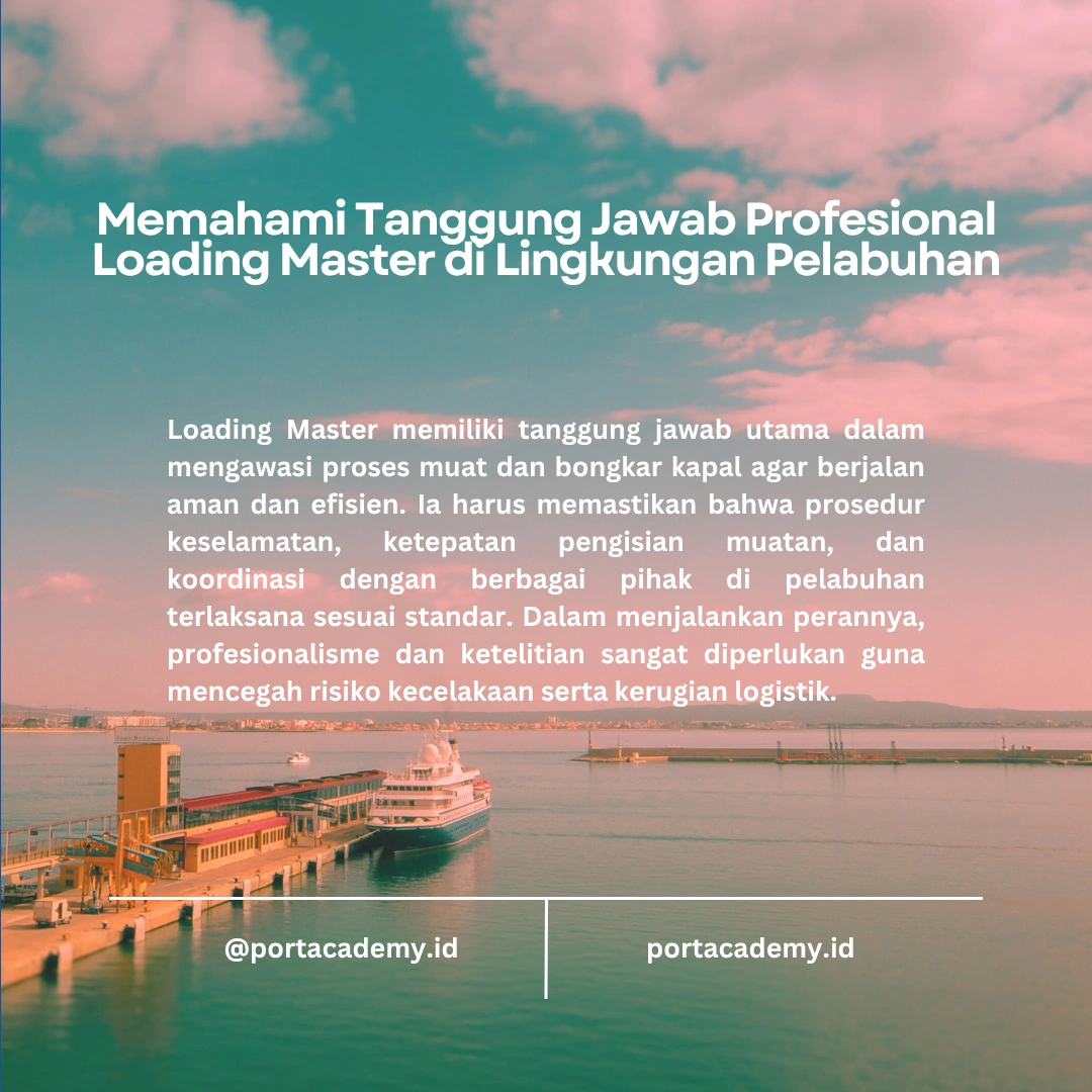 Peran Loading Master dalam Proses Muat dan Bongkar Kapal