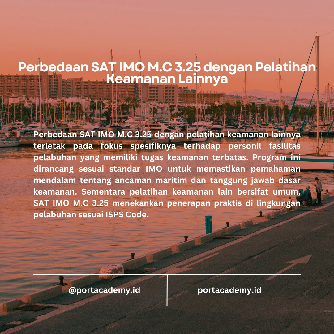SAT IMO M.C 3.25: Panduan Keselamatan Maritim