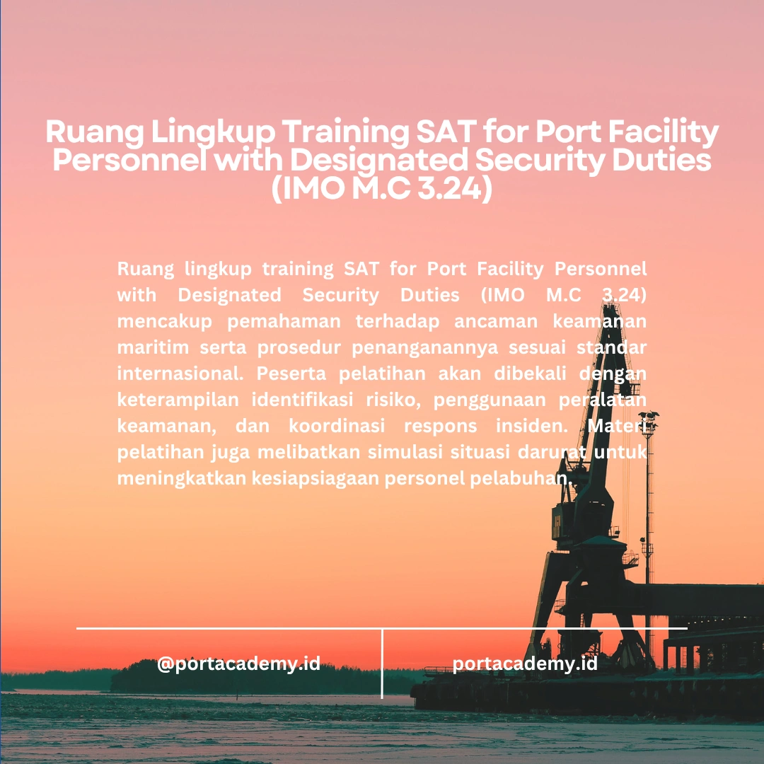 Panduan Sertifikasi SAT IMO M.C 3.24