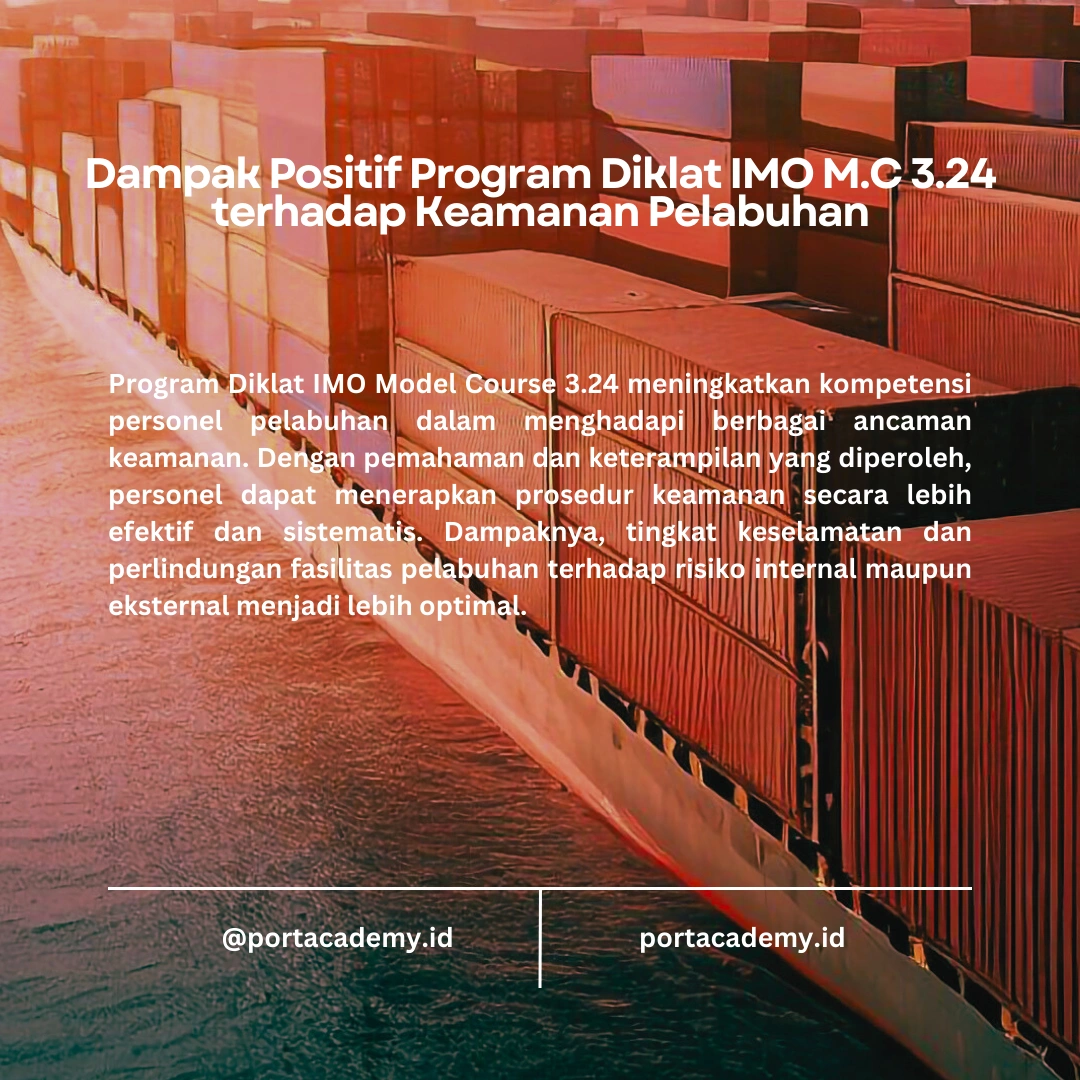 Program Diklat IMO Model Course 3.24 dan Dampaknya Terhadap Keamanan Pelabuhan