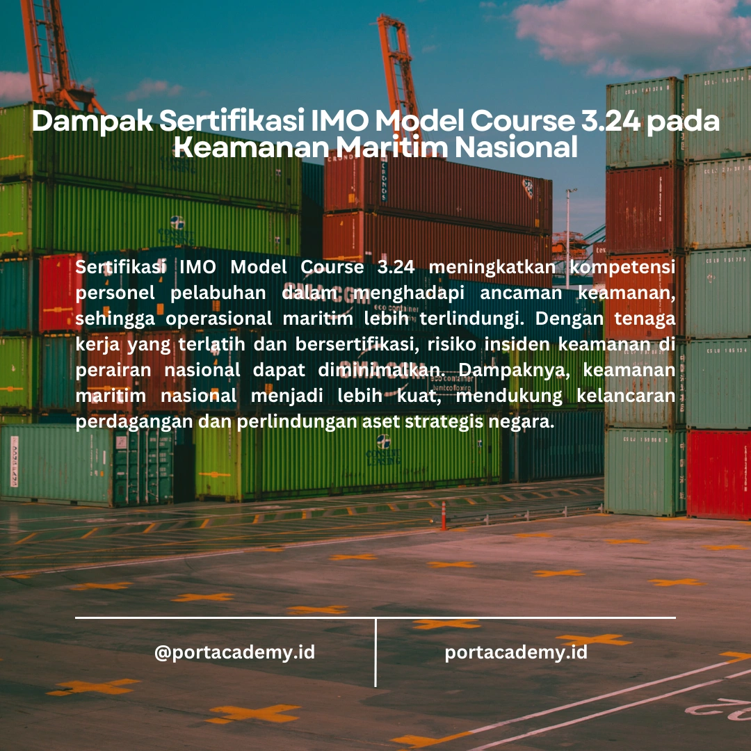 Mengapa Sertifikasi IMO Model Course 3.24 Penting untuk Keamanan Maritim?