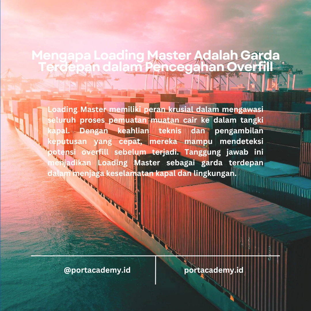 Cara Loading Master Menghindari Kejadian Overfill pada Tangki Kapal