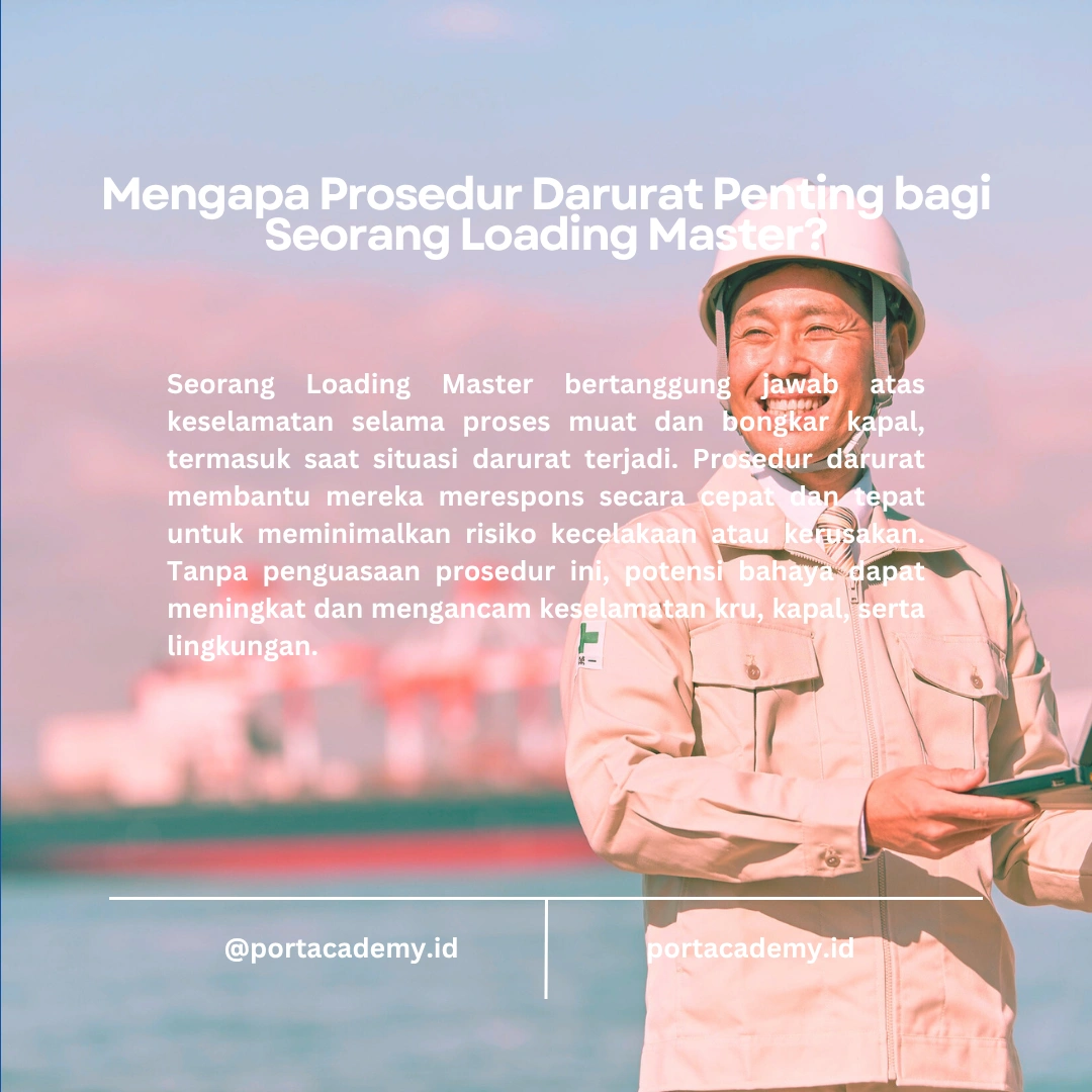 Prosedur Darurat untuk Loading Master saat Terjadi Kebocoran