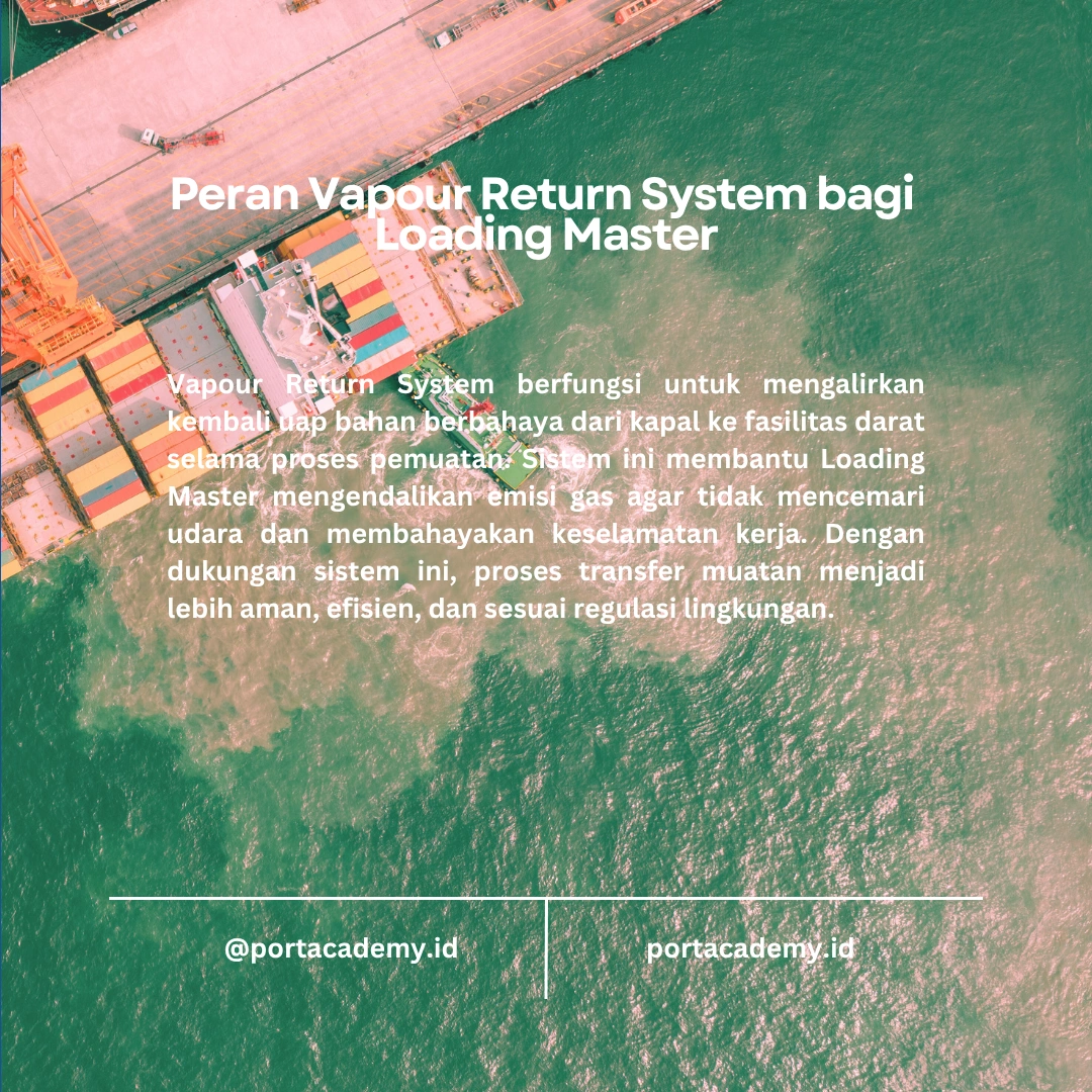 Apa Itu Vapour Return System dan Peranannya bagi Loading Master?