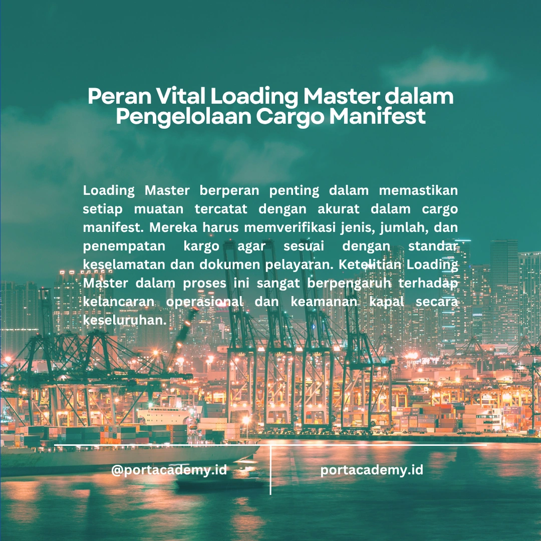 Loading Master dan Pentingnya Dokumen Cargo Manifest