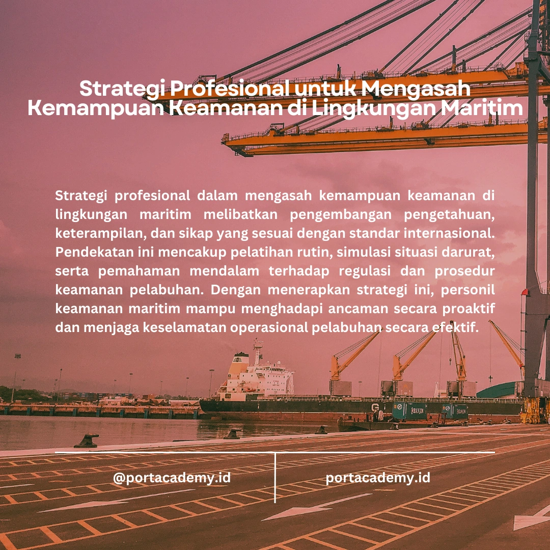 Membekali Personil Fasilitas Pelabuhan dengan Keahlian Keamanan Maritim