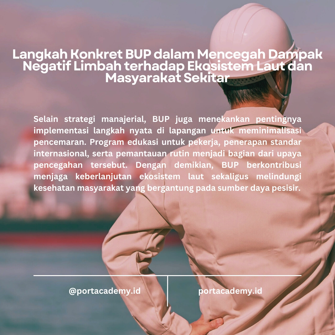 Bagaimana BUP Mengelola Pengelolaan Limbah Pelabuhan