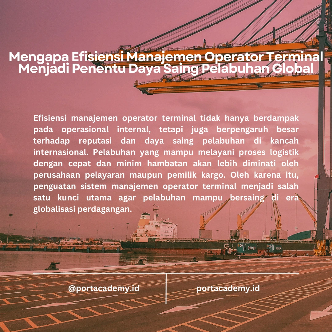 Pentingnya Manajemen Operator Terminal dalam Logistik Pelabuhan