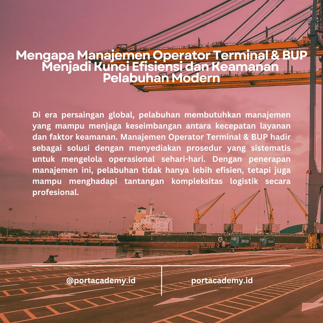 Apa Itu Manajemen Operator Terminal dan BUP?