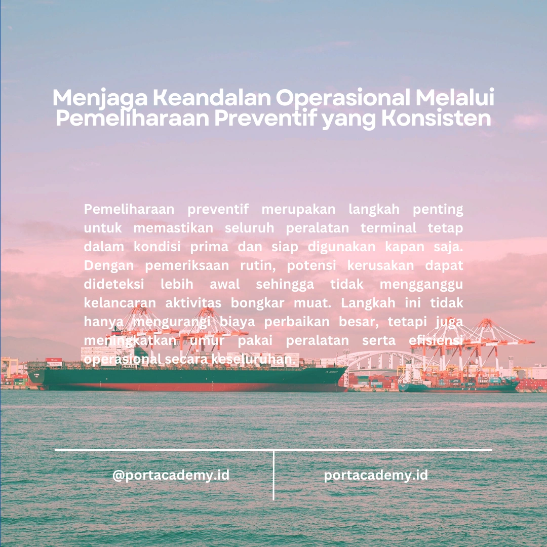 Prosedur Pemeliharaan Peralatan Terminal