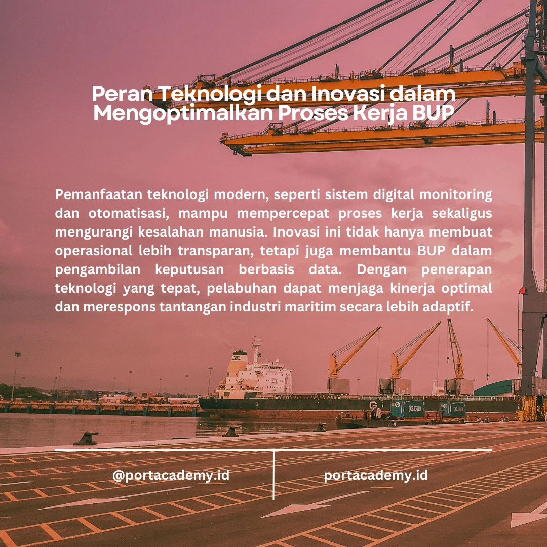 Panduan Efisiensi Operasi BUP di Pelabuhan