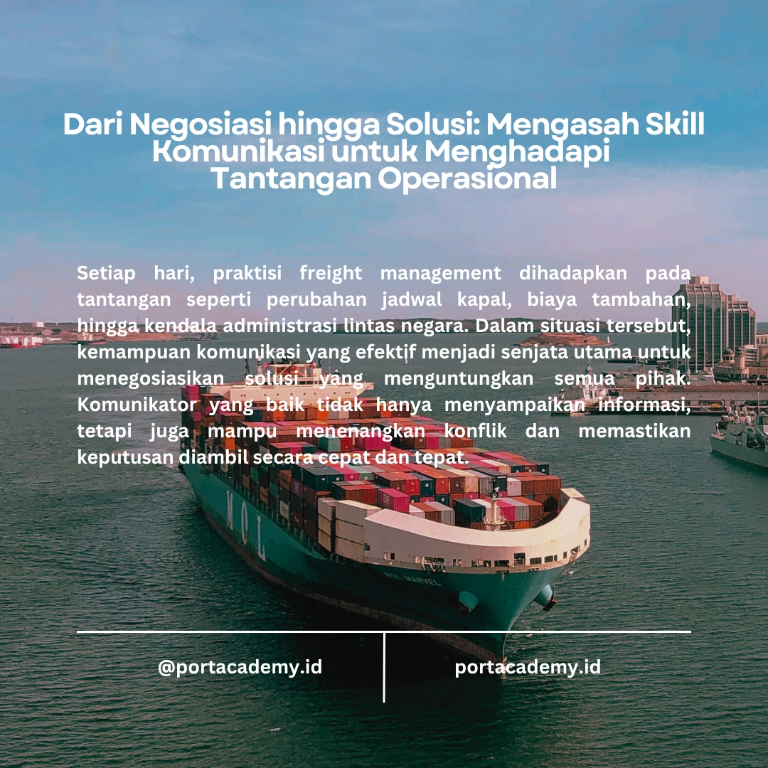 Skill Komunikasi Efektif dalam Freight Management
