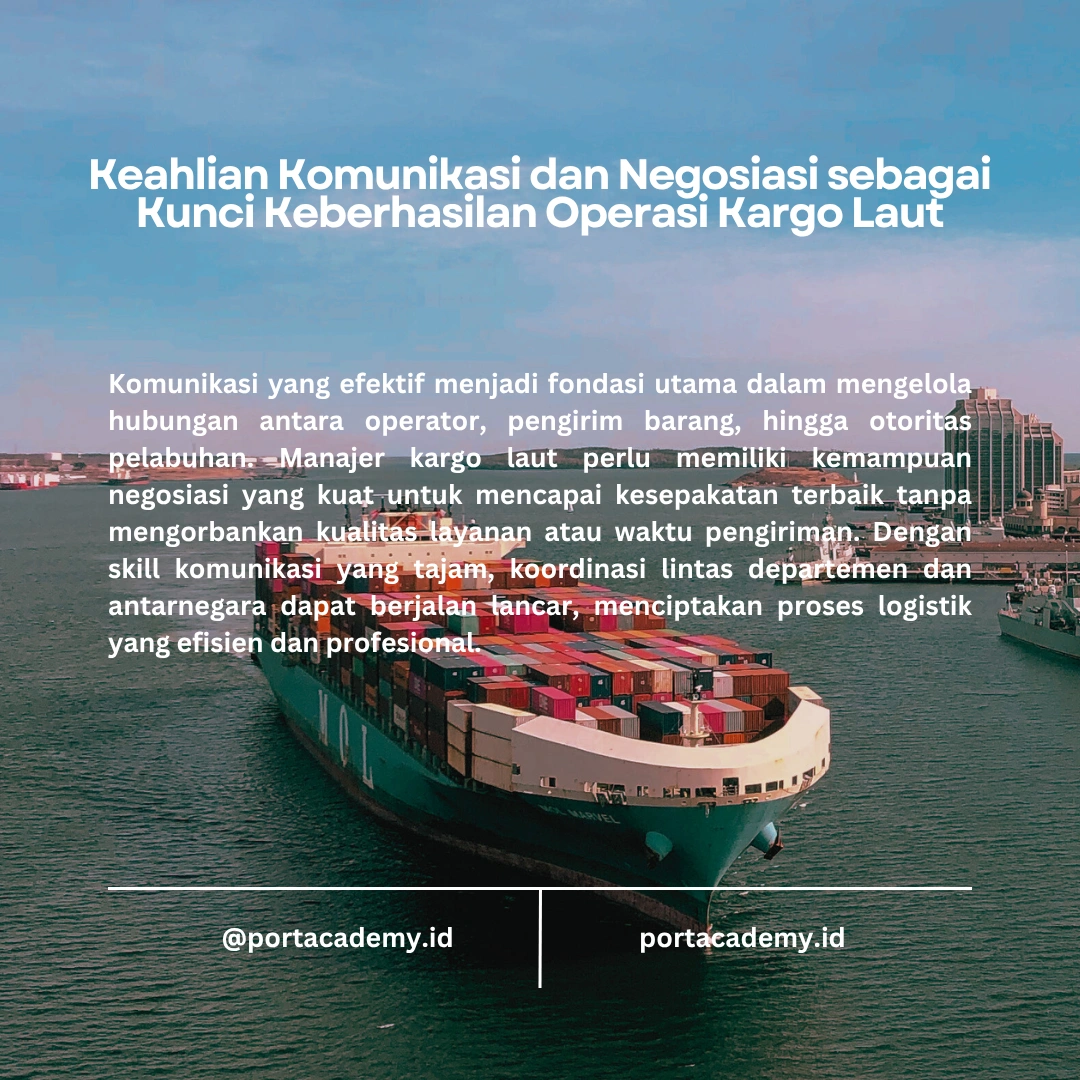 Skill yang Dibutuhkan untuk Manajemen Kargo Laut