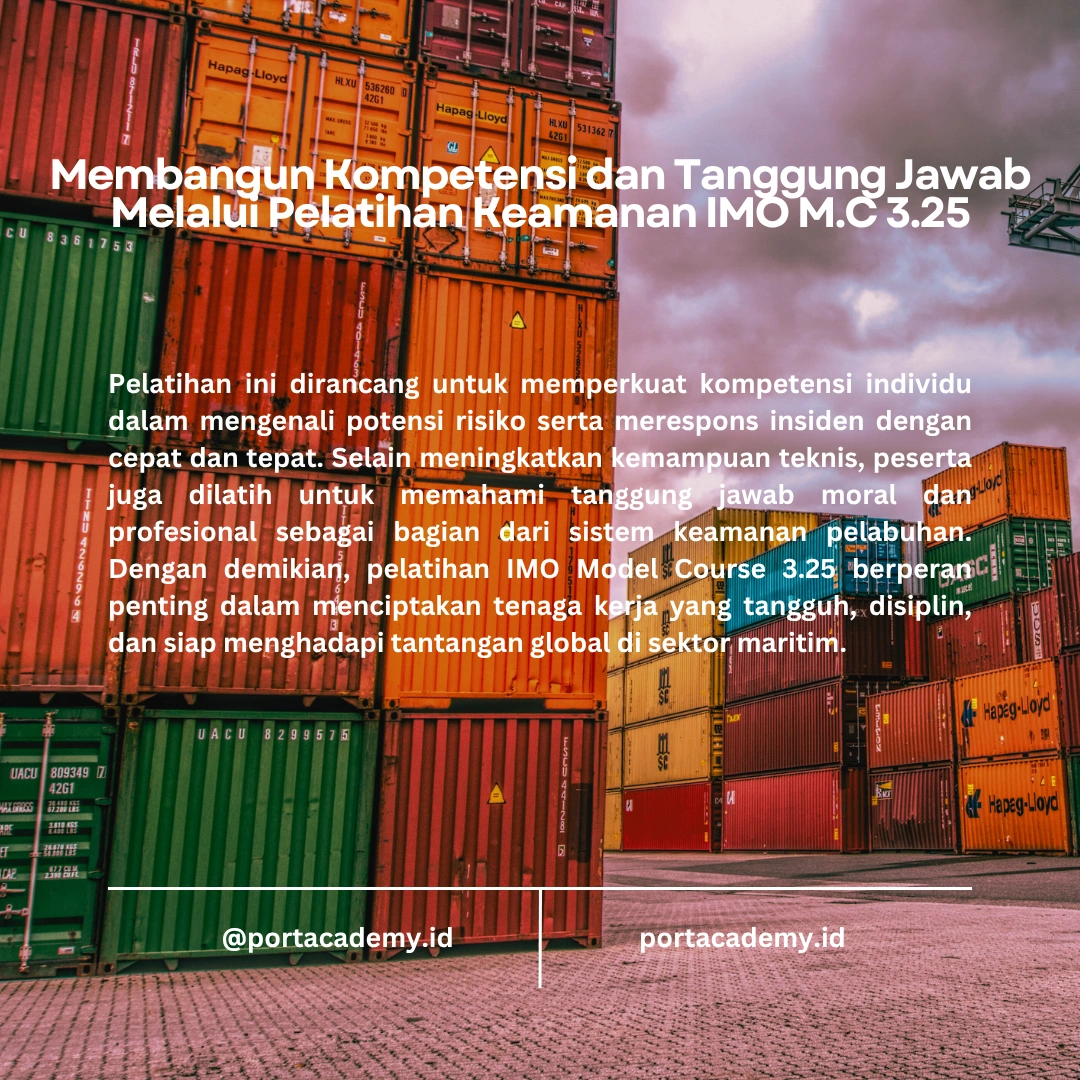 Pelatihan Keamanan untuk Personil Pelabuhan: Pentingnya Pelatihan IMO Model Course 3.25