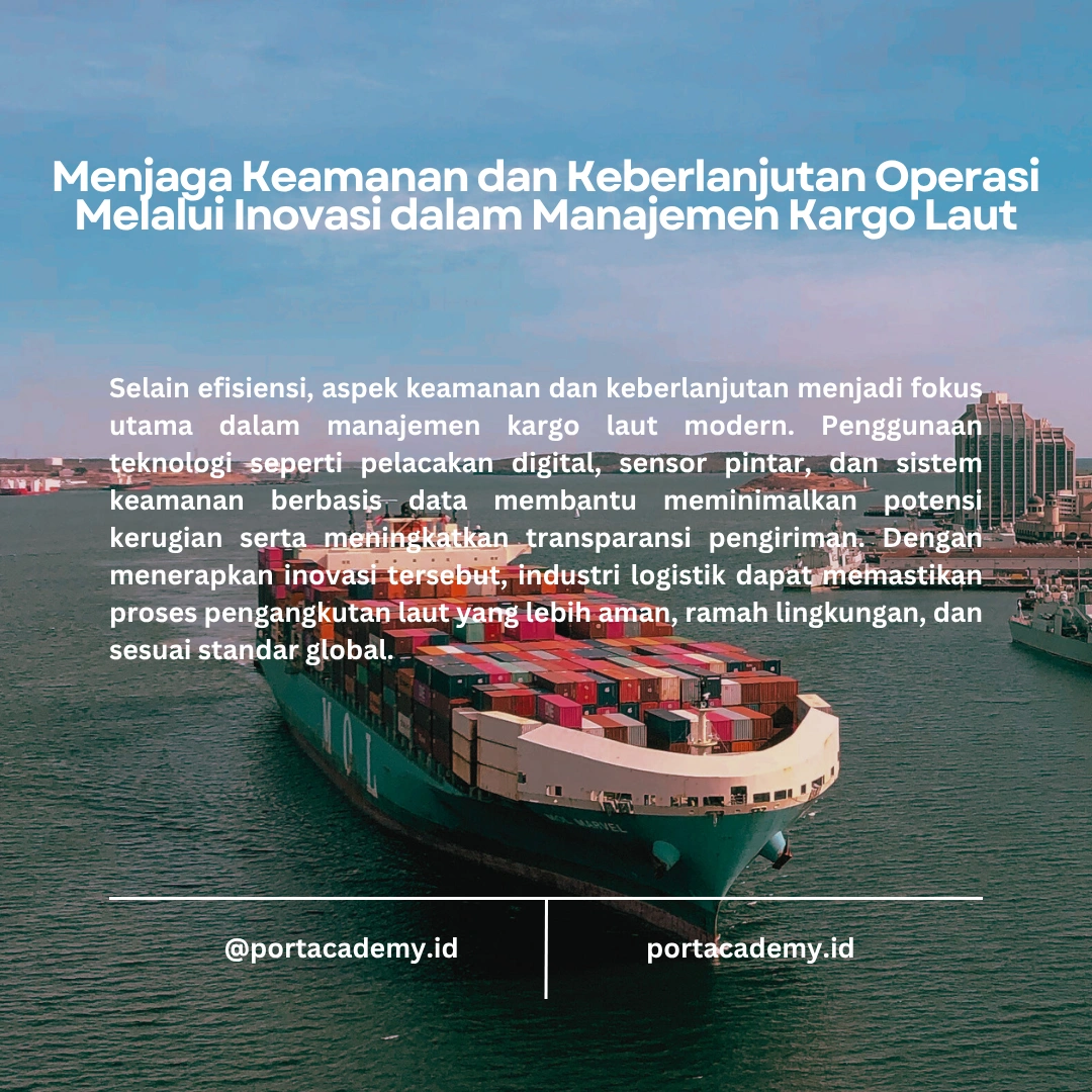 Peran Manajemen Kargo Laut dalam Industri Logistik