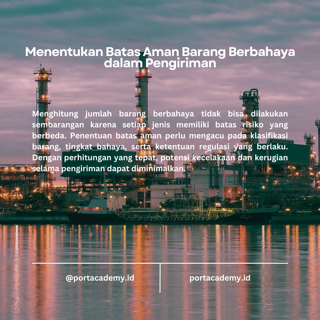 Bagaimana Cara Menghitung Jumlah Barang Berbahaya yang Aman untuk Dikirim?