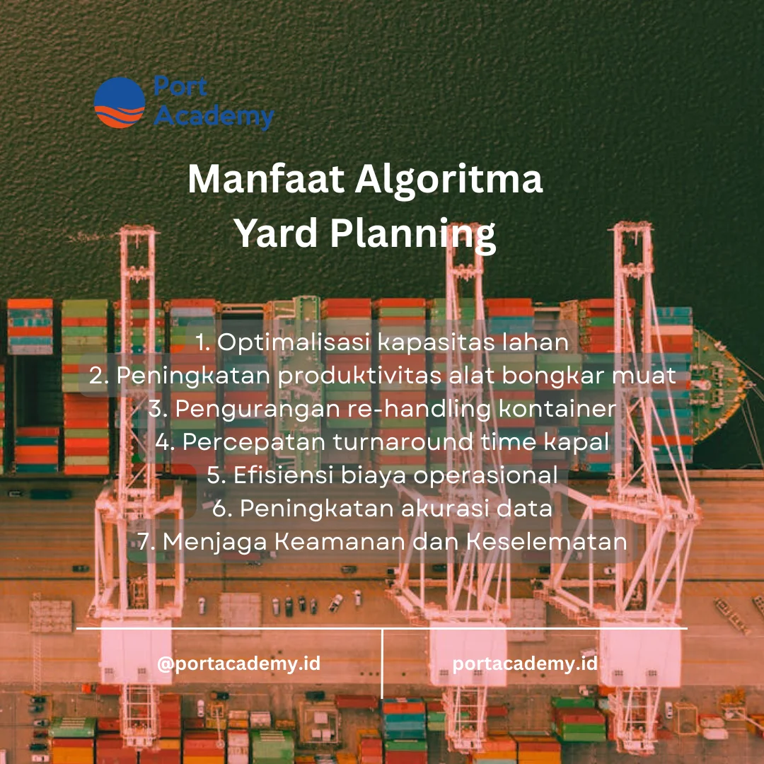 Manfaat algoritma yard planning untuk bisnis pelabuhan