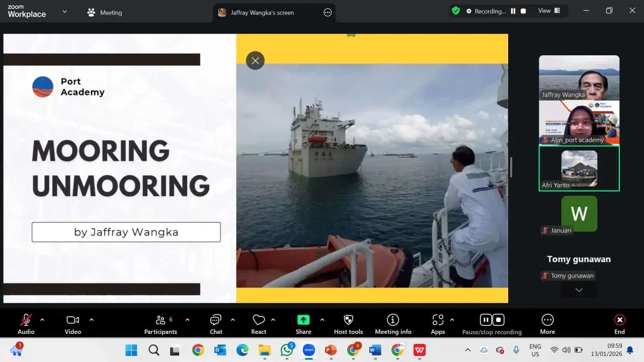 Pelatihan Mooring Unmooring 13-15 Januari 2026