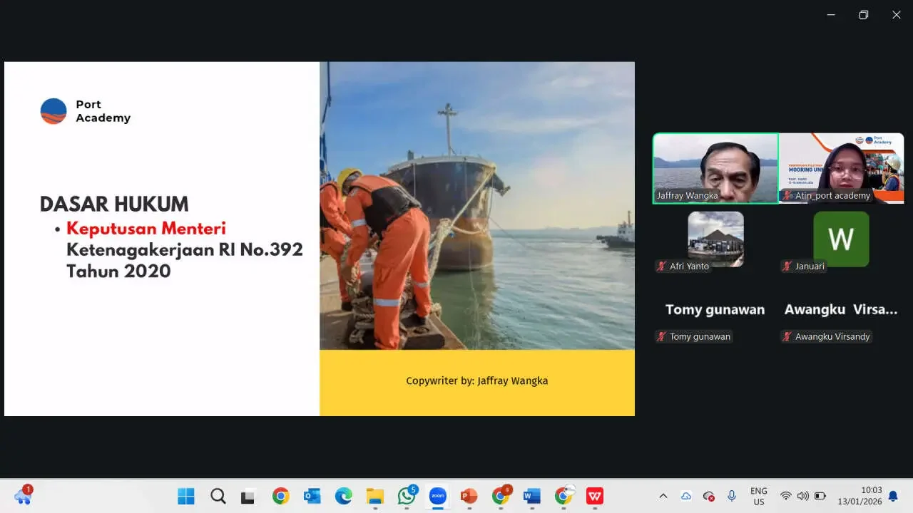 Training Mooring Unmooring 13-15 Januari 2026
